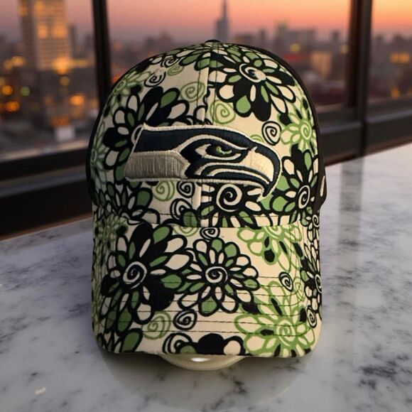 Youth Seattle Seahawks Pattern StrapBack Baseball Cap '47 Brand - Picture 8 of 8